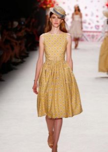 Robe vintage jaune