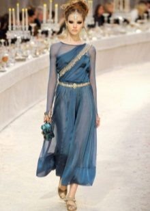 Robe en mousseline de soie de style oriental