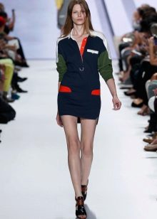 Robe de sport en maille bleue