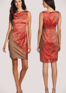 Robe en terre cuite en combinaison avec des nuances marron