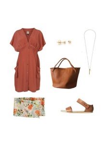 Accessoires pour robe en terre cuite