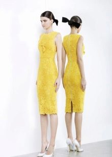 Étui à robe jaune