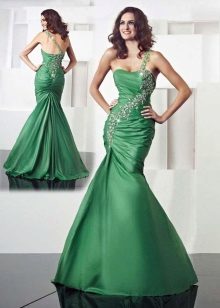 Robe verte sirène