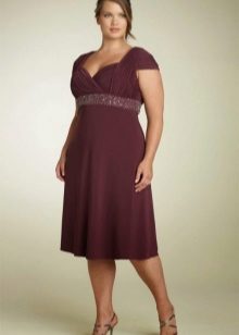 Robe tricotée à taille haute pour filles complètes