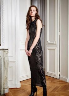 Robe midi en guipure