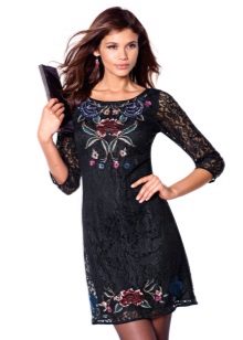 Robe pas chère Robe courte en guipure