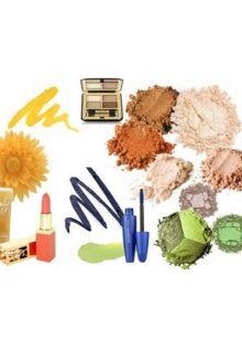 Gamme de couleurs de produits cosmétiques décoratifs pour femmes du type de couleur Automne
