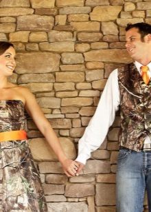 Robe de camouflage de mariage