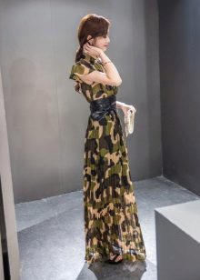 Robe longue de camouflage