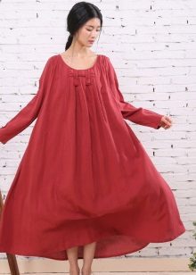 Robe longue en lin