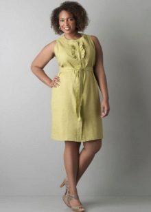 Robe en lin à la ceinture pour un maximum