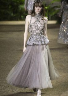 Elie Saab 2016 tavaszi-nyári ruha Baszkokkal