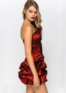 robe ballon satin