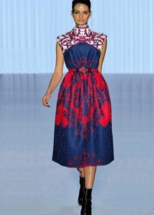 Robe midi en néoprène