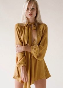 Robe chemise en viscose
