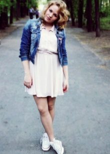 Veste en jean pour robe en viscose