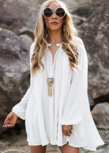 Robe trapèze en viscose