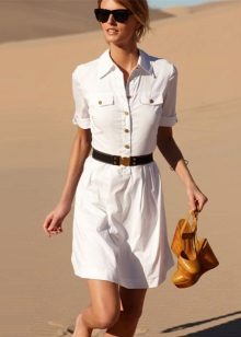 Robe polo avec ceinture