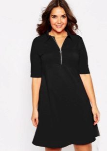 Robe de polo avec fermeture à glissière pour le plein