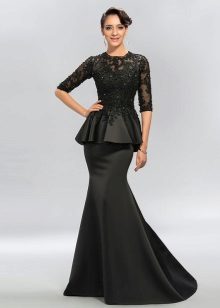  Longue robe noire avec basky
