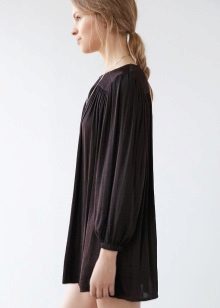 Robe noire chaude A-line