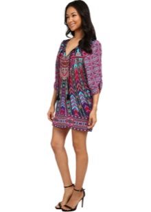 Robe tunique avec imprimé estival