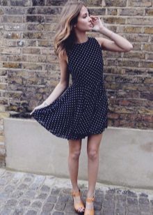 Robe décontractée à petits pois