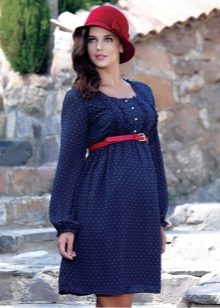 Robe à motif géométrique - pois