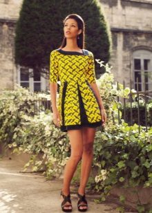 Robe à motif mosaïque