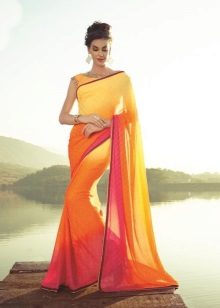 Sari indien à l'orange
