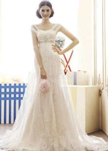 Robe de mariée taille haute