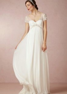Robe de mariée taille haute