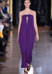 Robe en maille violette