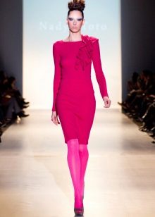 Collants colorés pour robe tricotée