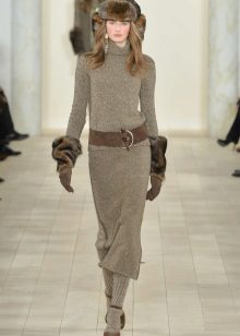 Robe d'hiver en maille