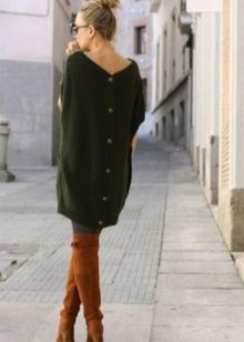 Robe pull verte