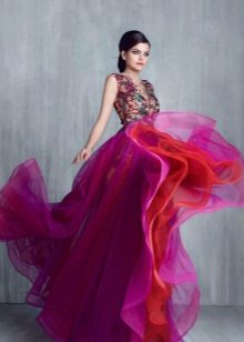 Robe de soirée violette