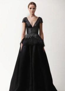 Robe de soirée en cuir A-line
