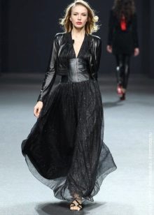 Combo robe en cuir