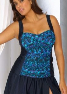 Robe de bain pour femme avec la figure d'une poire