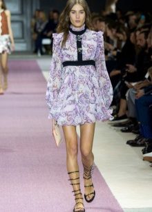 Robe chemise en mousseline de soie