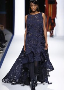 Robe d'automne ample asymétrique