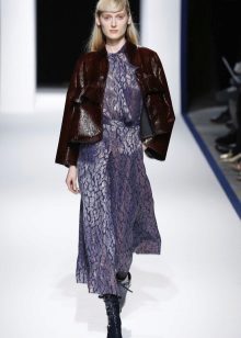 Robe en mousseline d'automne