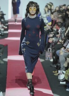 Robe d'automne tricotée