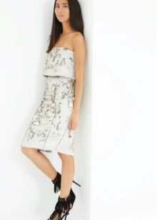 Robe bandeau mi-longue
