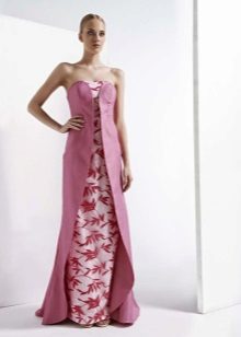 Robe bustier rose