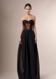 Robe bustier avec broderie