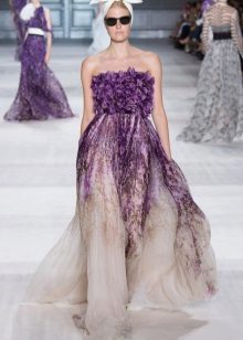Robe bustier lilas