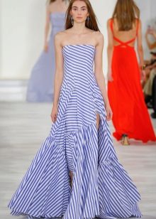 Robe de designer sans bretelles