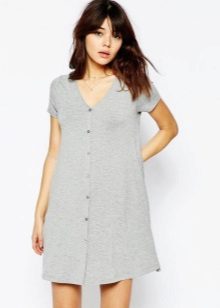 Robe de chambre avec décolleté en V